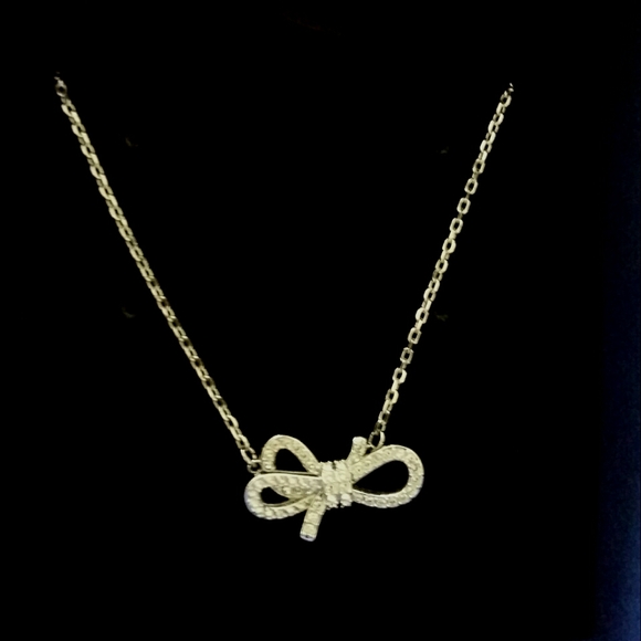 Swarovski crystal bow pendant - Picture 4 of 6